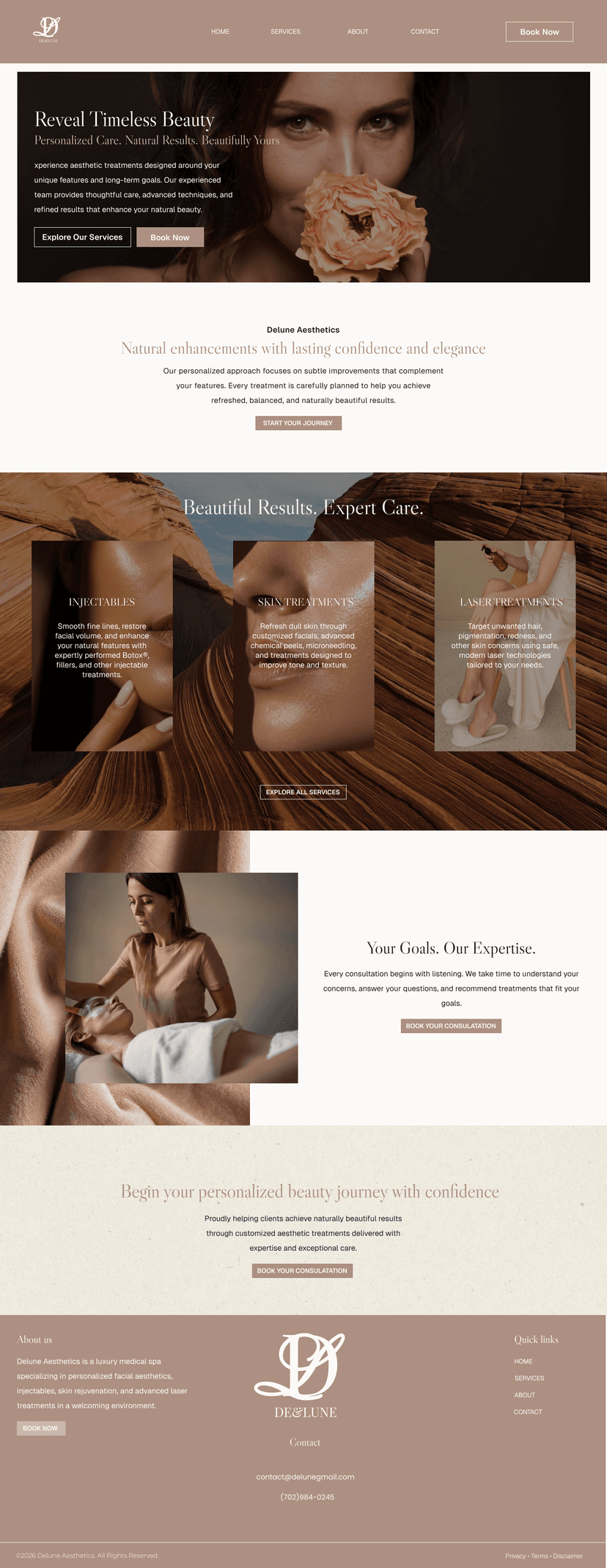 Delune homepage